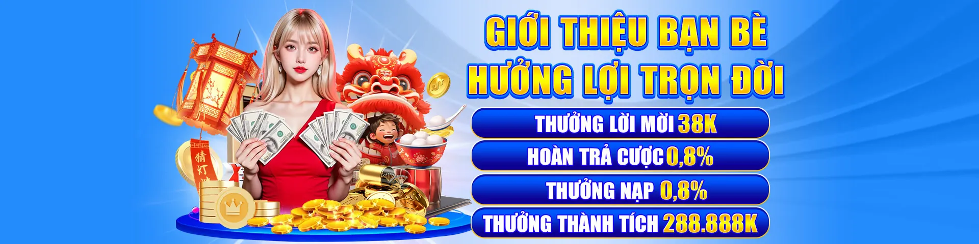 Hình ảnh chào mừng đăng ký 33win68 nổ hũ với các biểu tượng may mắn và tiền vàng